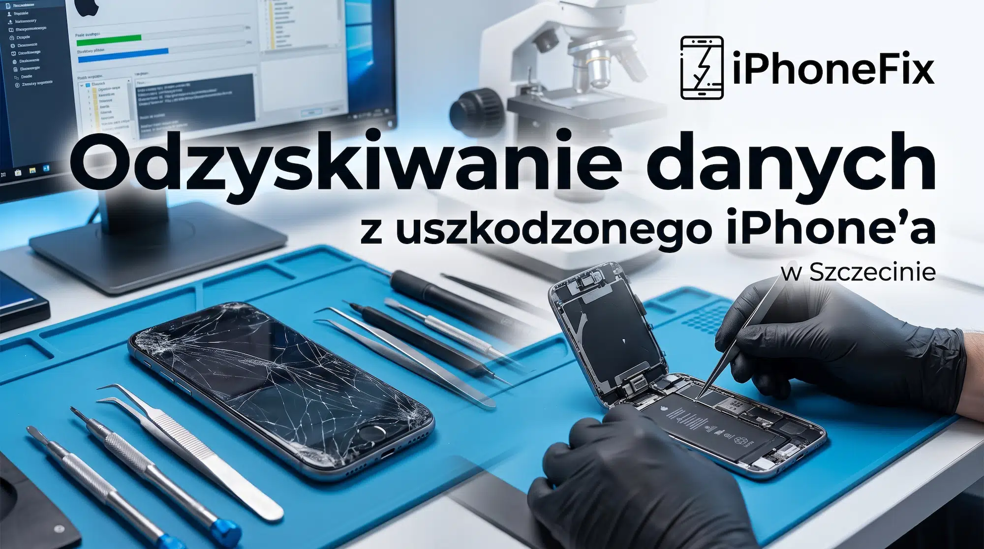Odzyskiwanie danych z uszkodzonego iPhone Szczecin Odzyskiwanie danych z uszkodzonego iPhone’a w Szczecinie